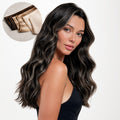 Black to Light Blonde Balayage (1B/19/1B) Sew-In Weft Hair Extensions (80g-120g)