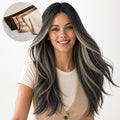 Black to Light Blonde Balayage (1B/19/1B) Thick Sew-In Weft Hair Extensions (100g-160g)