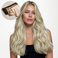 Ash Blonde Highlights (17A/60A) Thick Sew-In Weft Hair Extensions (120g-160g)