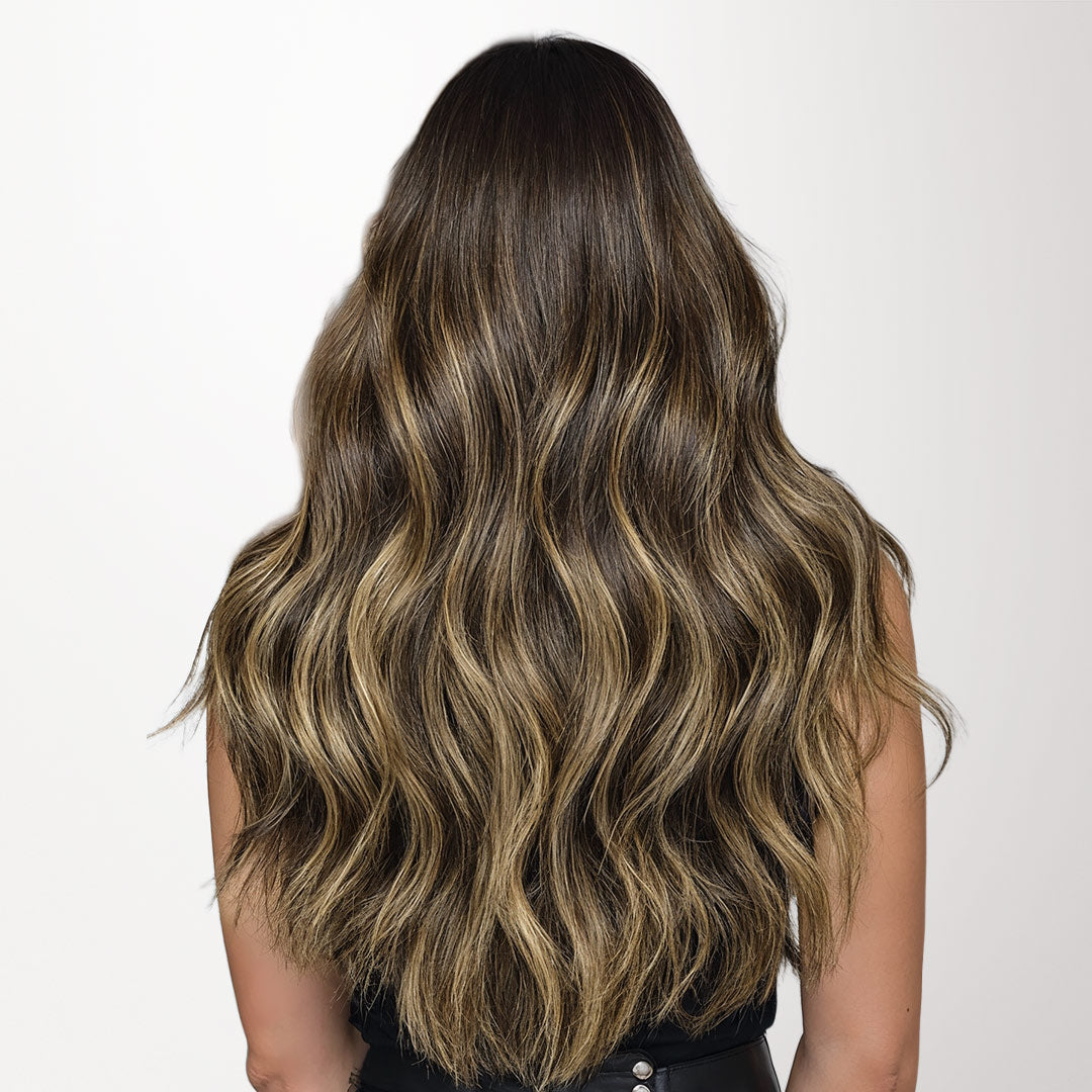 Caramel Blonde Balayage (4/27/4) Flat Tip Hair Extensions 50-60g