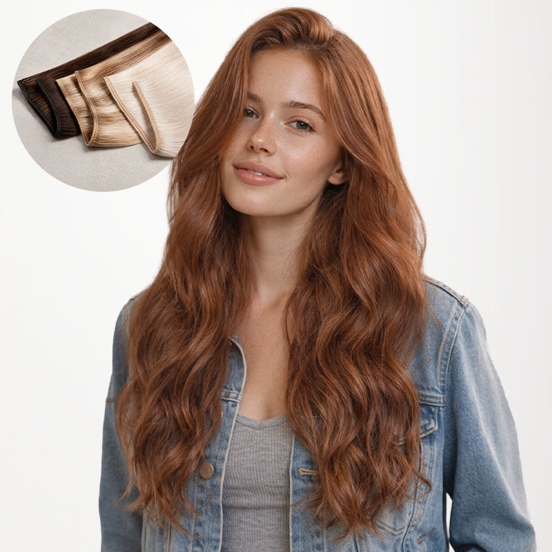Cinnamon Terra Copper (330) Sew-In Weft Hair Extensions (80g-110g) [Clearance]