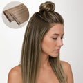 Caramel Blonde Balayage (4/27/4) Invisi Edge Seamless Clip-Ins (130g-170g)