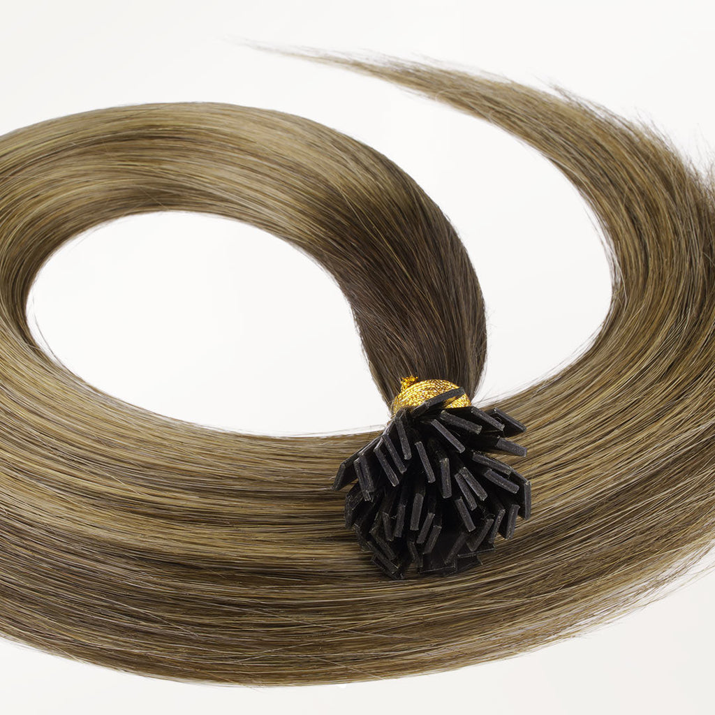 Caramel Blonde Balayage (4/27/4) Flat Tip Hair Extensions 50-60g