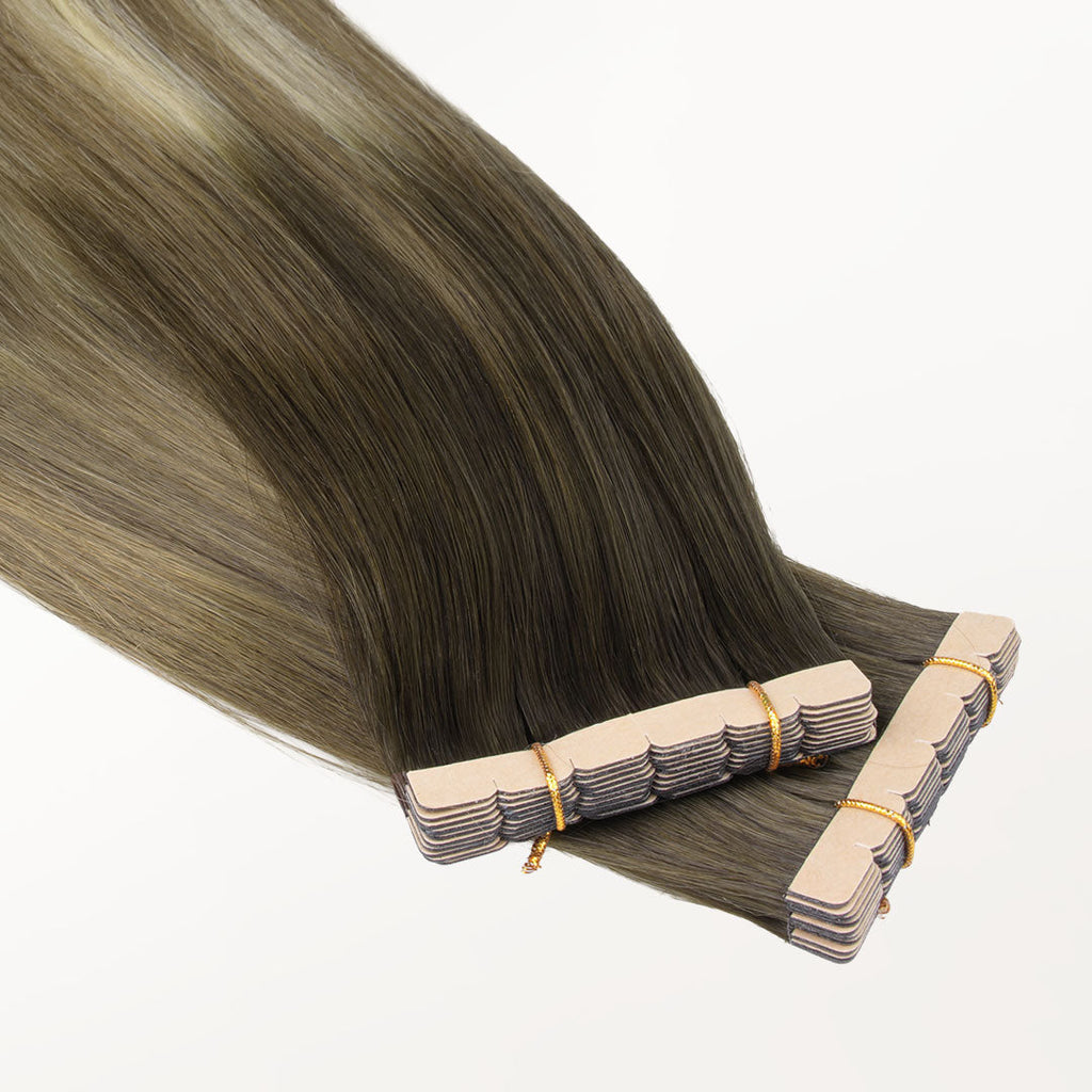 Bleach Blonde Balayage (3/8/613) Wide Tape-Ins 50-100g