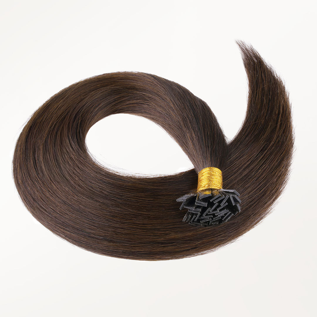 Chocolate Brown (4A) Flat Tip Hair Extensions 50-60g