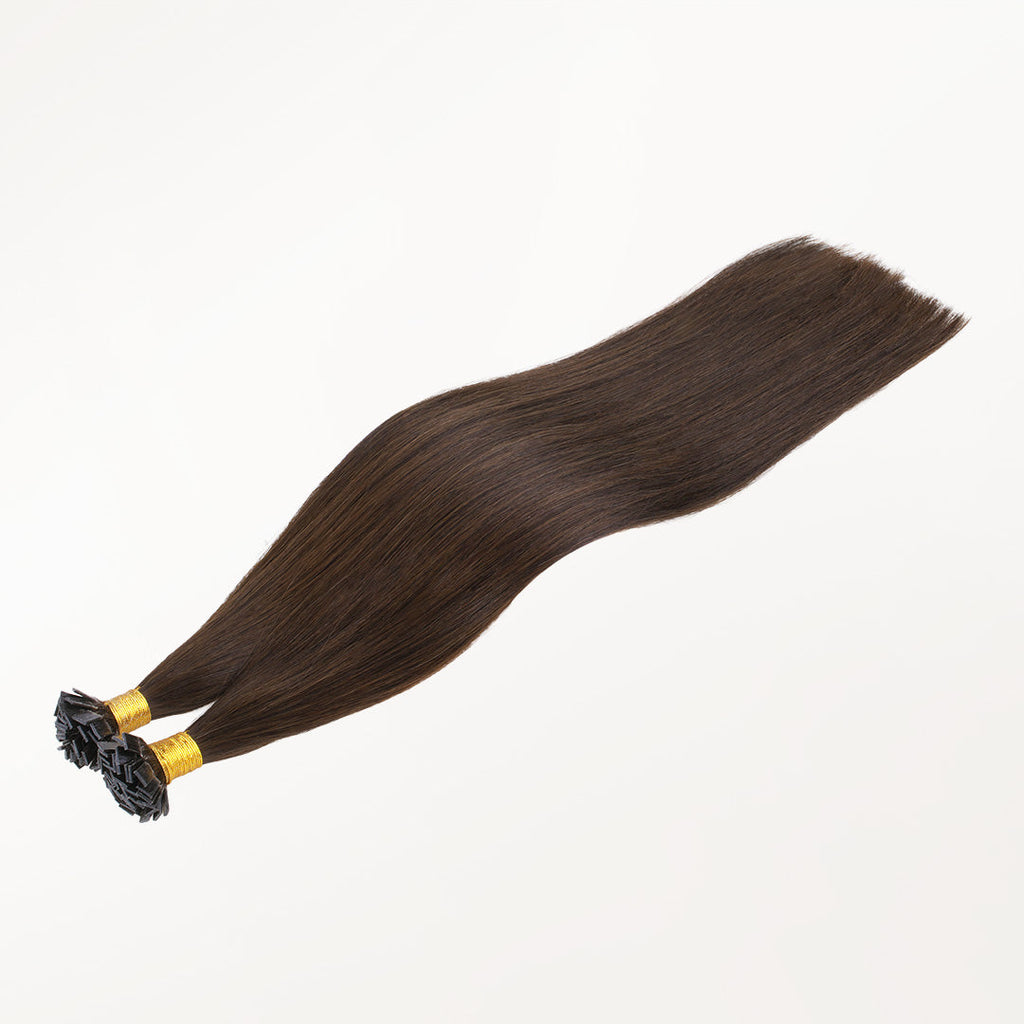 Chocolate Brown (4A) Flat Tip Hair Extensions 50-60g