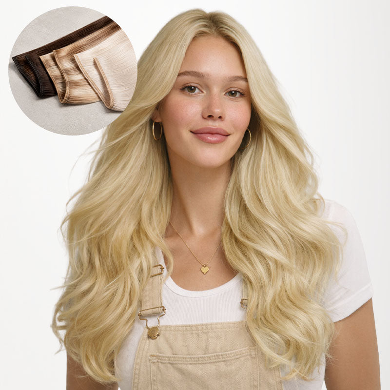 Bleach Blonde (613) Sew-In Weft Hair Extensions (80g-120g)