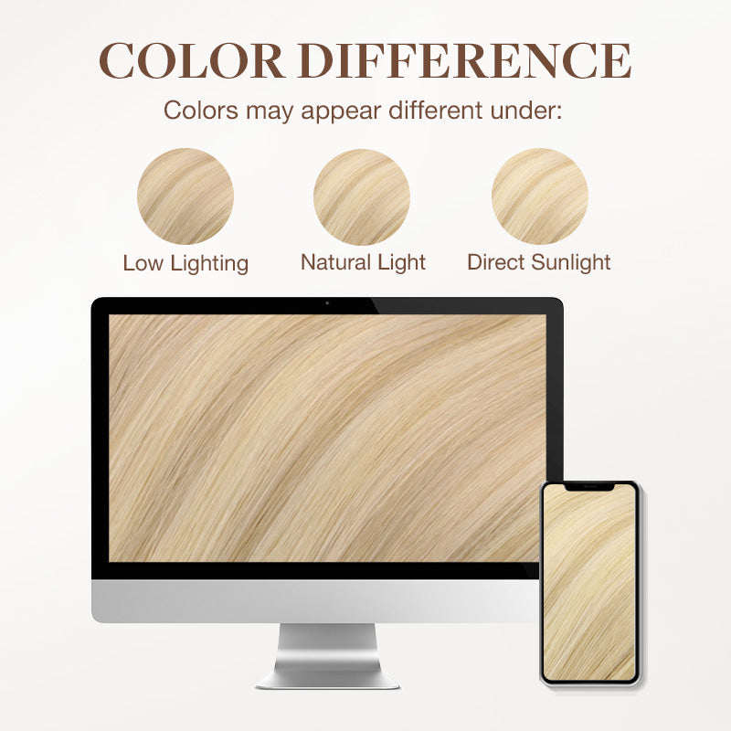 Dark Blonde Highlighted Bleach Blonde (18A/613A) Full Classic Clip-Ins (160g-220g)
