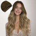Bleach Blonde Balayage (3/8/613) Genius Flex Weft Hair Extensions (100-120g) [Clearance]