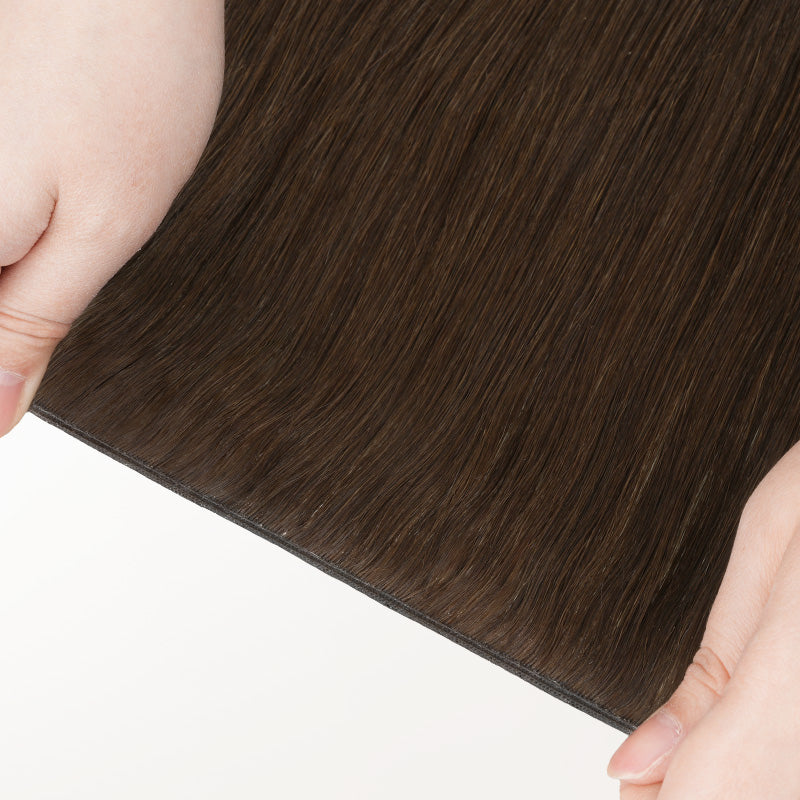 Chocolate Brown (4A) Genius Flex Weft Hair Extensions (100-120g) [Clearance]
