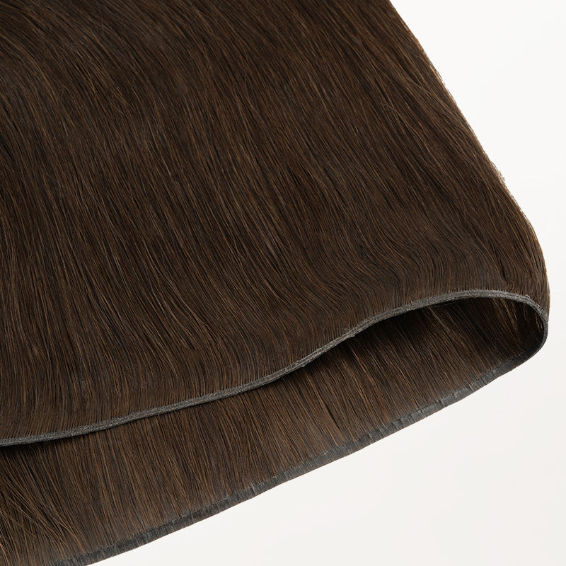 Chocolate Brown (4A) Genius Flex Weft Hair Extensions (100-120g) [Clearance]