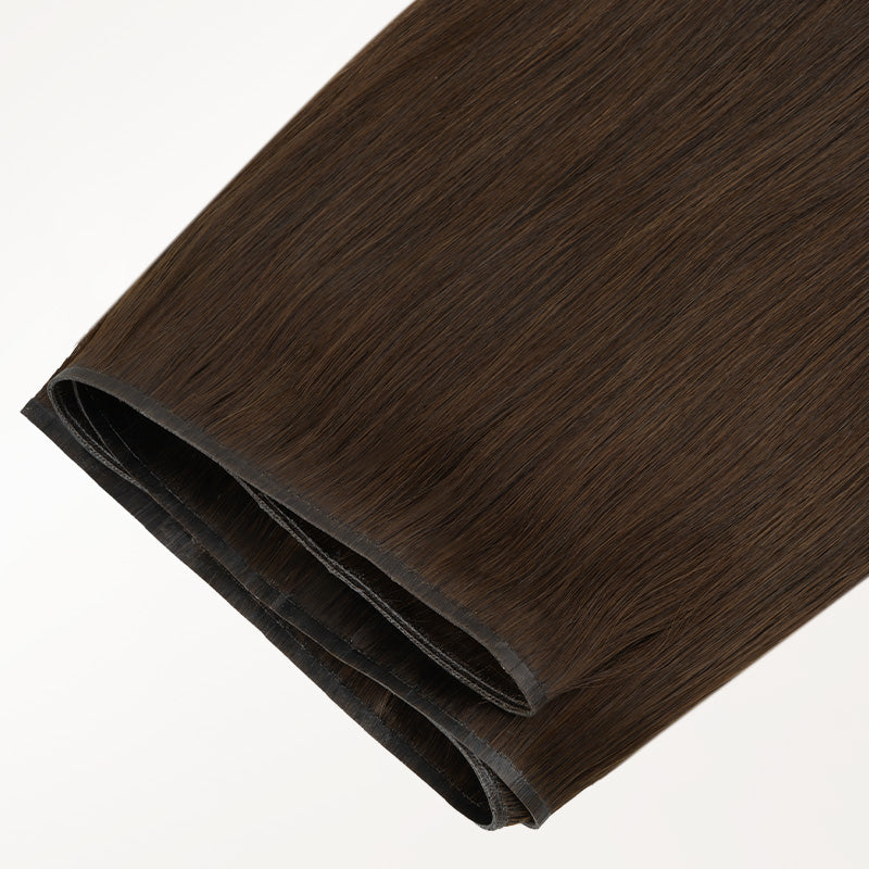 Chocolate Brown (4A) Genius Flex Weft Hair Extensions (100-120g) [Clearance]