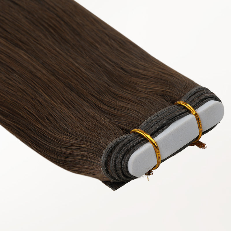 Chocolate Brown (4A) Genius Flex Weft Hair Extensions (100-120g) [Clearance]