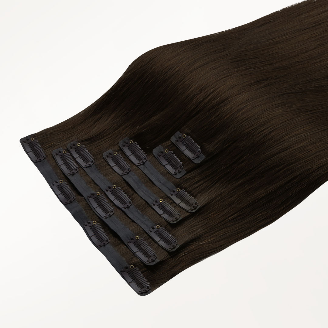 Chocolate Brown (4A) Seamless Clip-Ins (130g-160g)
