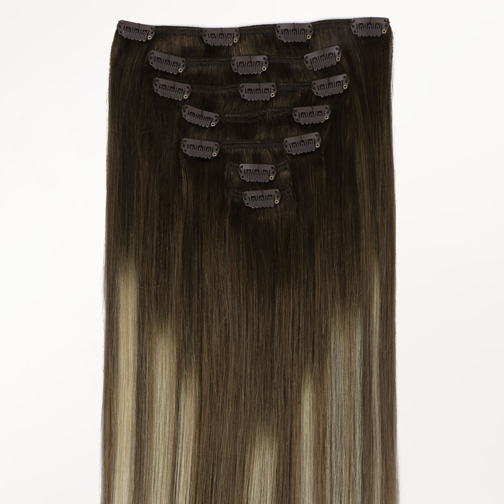 Bleach Blonde Balayage (3/8/613) Classic Clip-Ins (150g-170g)