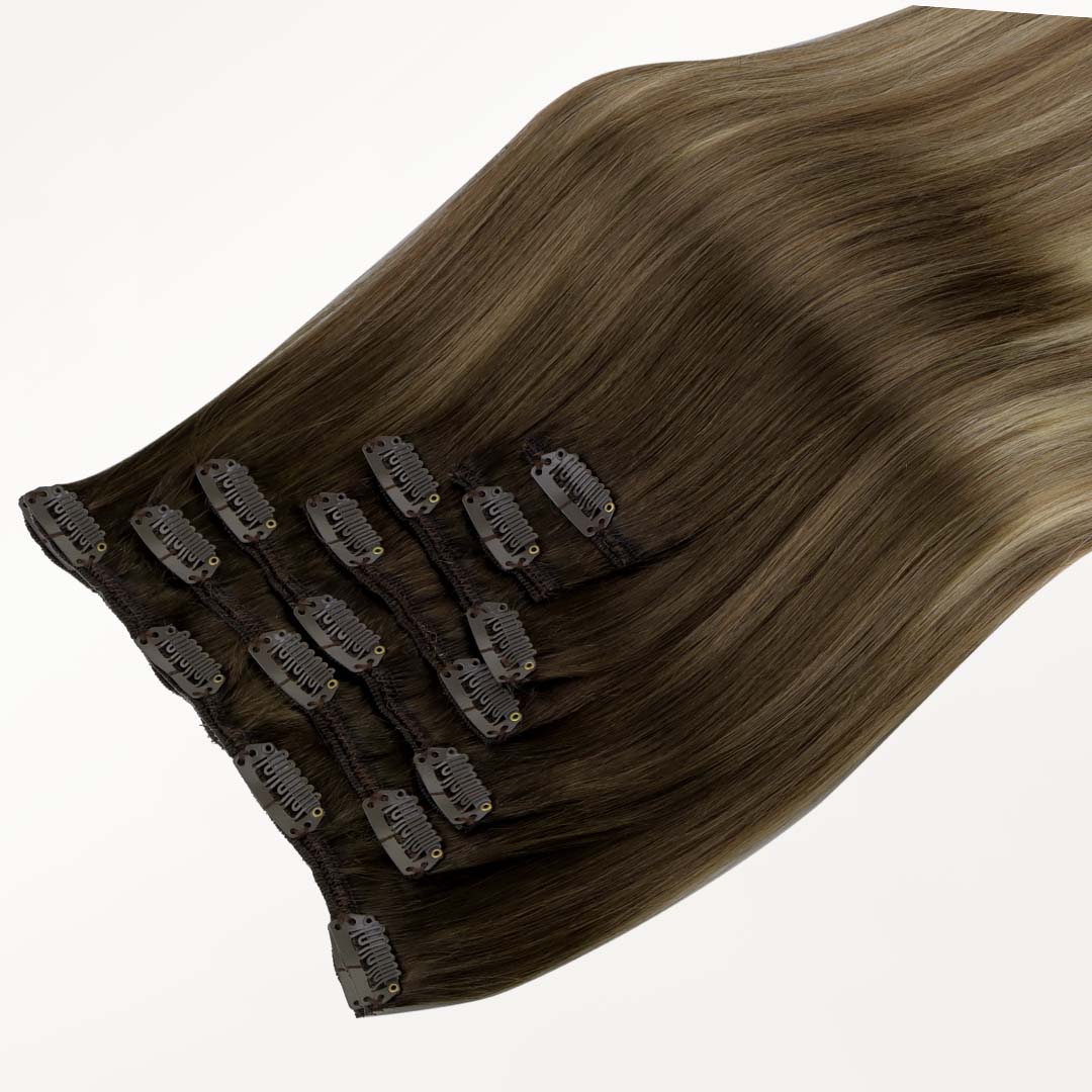 Bleach Blonde Balayage (3/8/613) Thick Classic Clip-Ins (150g-170g) [Clearance]