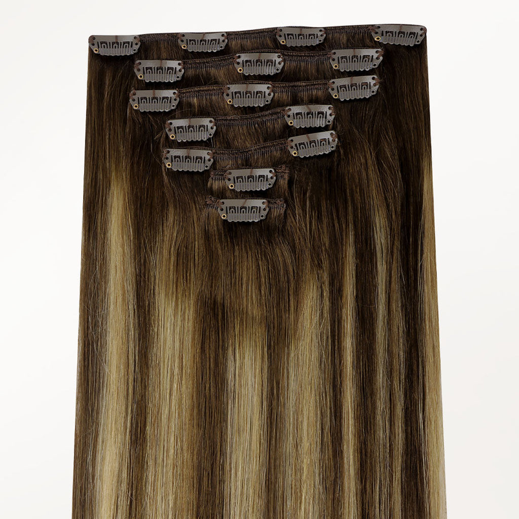 Caramel Blonde Balayage (4/27/4) Classic Clip-Ins (150g-170g)