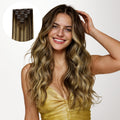 Caramel Blonde Balayage (4/27/4) Classic Clip-Ins (150g-170g)