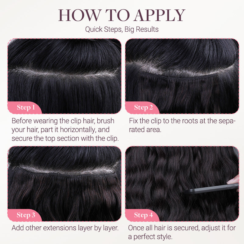 Chocolate Brown (4A) Elf Curly Clip-in Hair Extensions (120-150g)