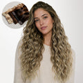 Bleach Blonde Balayage (3/8/18) Elf Curly Clip-in Hair Extensions (120-150g)