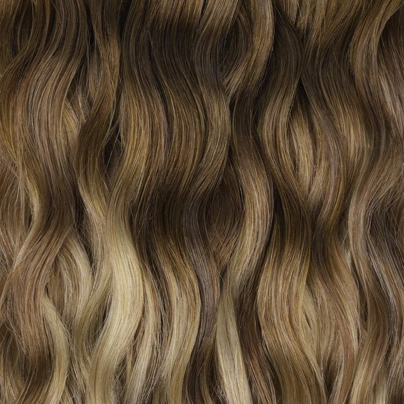 Bleach Blonde Balayage (3/8/18) Elf Curly Clip-in Hair Extensions (120-150g)