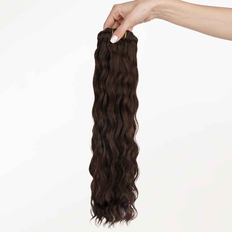 Chocolate Brown (4A) Elf Curly Clip-in Hair Extensions (120-150g)