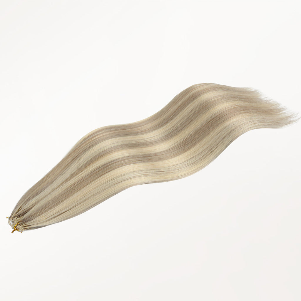 Ash Blonde Highlights (17A/60A) Feather Weft Hair Extension (50g-60g)