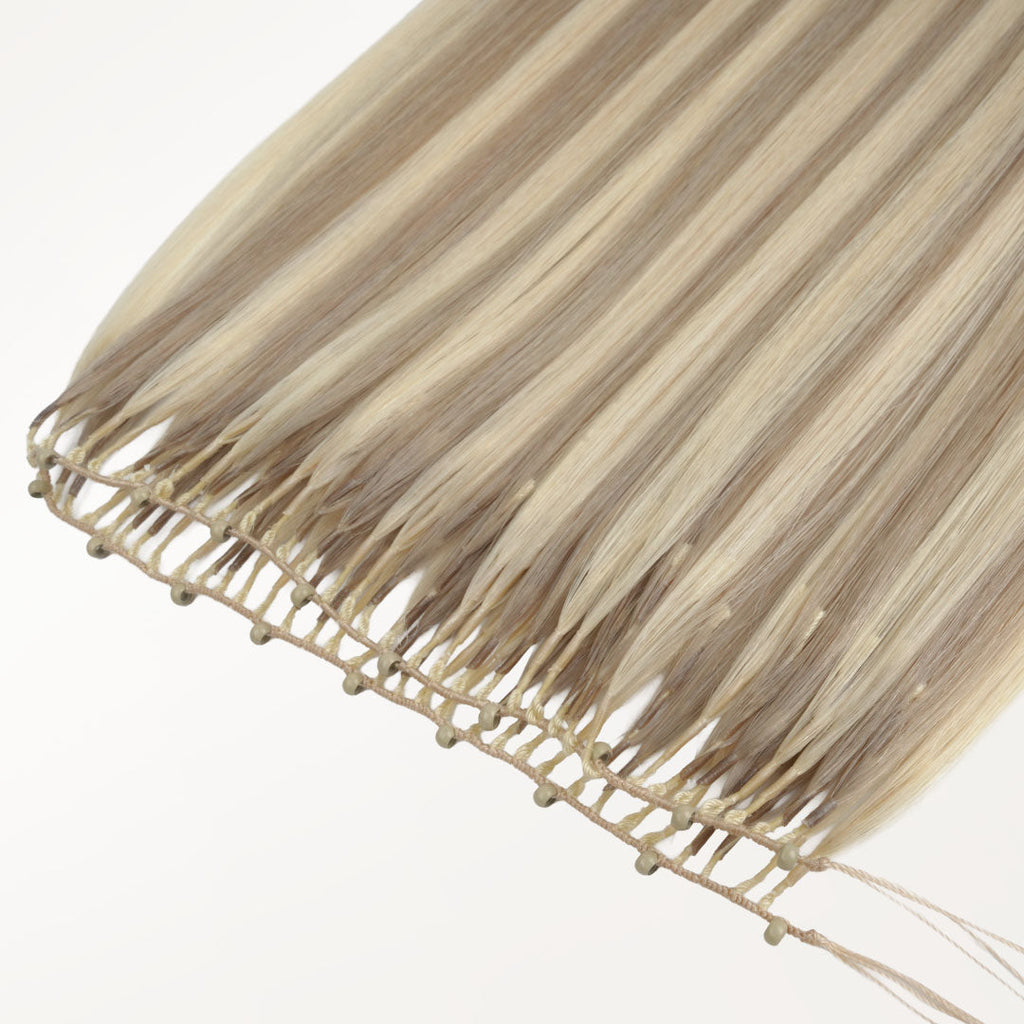 Ash Blonde Highlights (17A/60A) Feather Weft Hair Extension (50g-60g)