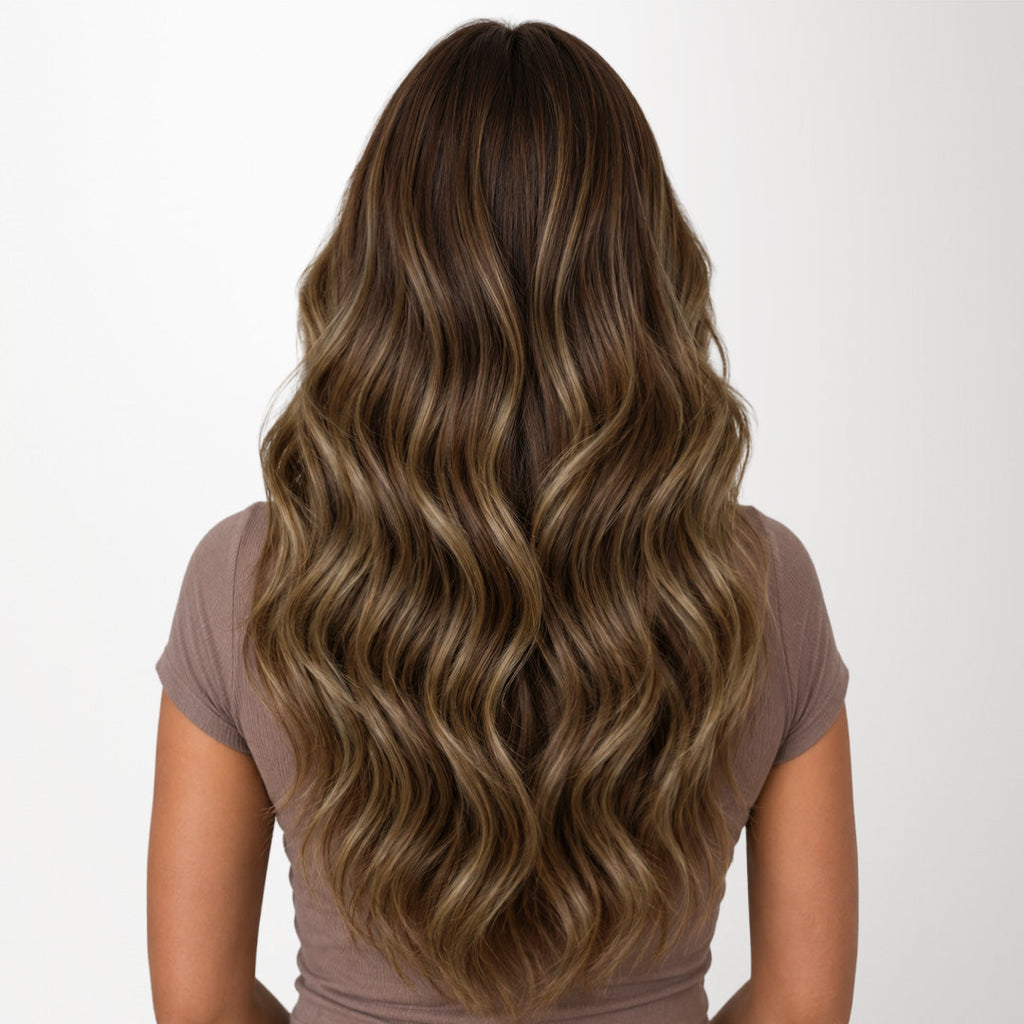 Caramel Blonde Balayage (4/27/4) Feather Weft Hair Extension (50g-60g)