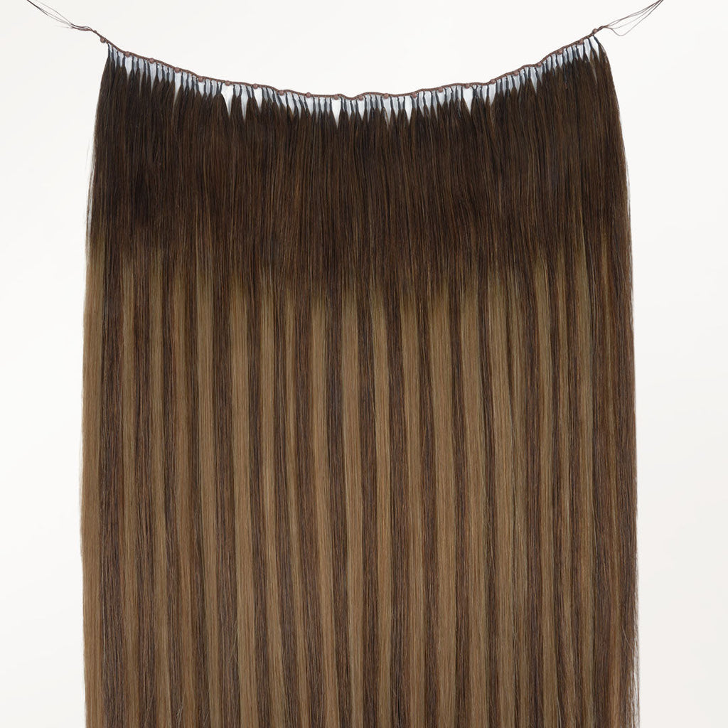 Caramel Blonde Balayage (4/27/4) Feather Weft Hair Extension (50g-60g)