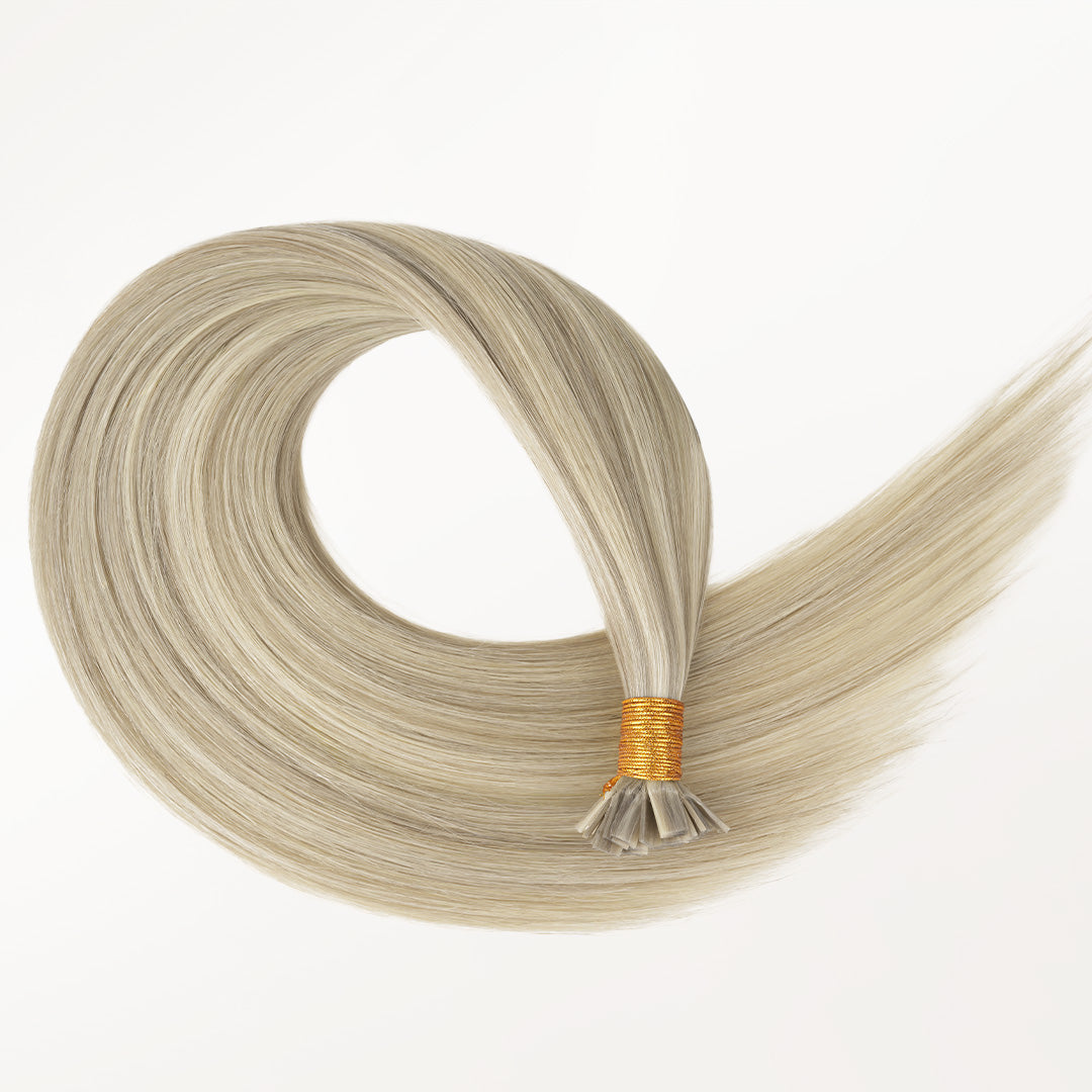Ash Blonde Highlights (17A/60A) Flat Tip Hair Extensions 50-60g