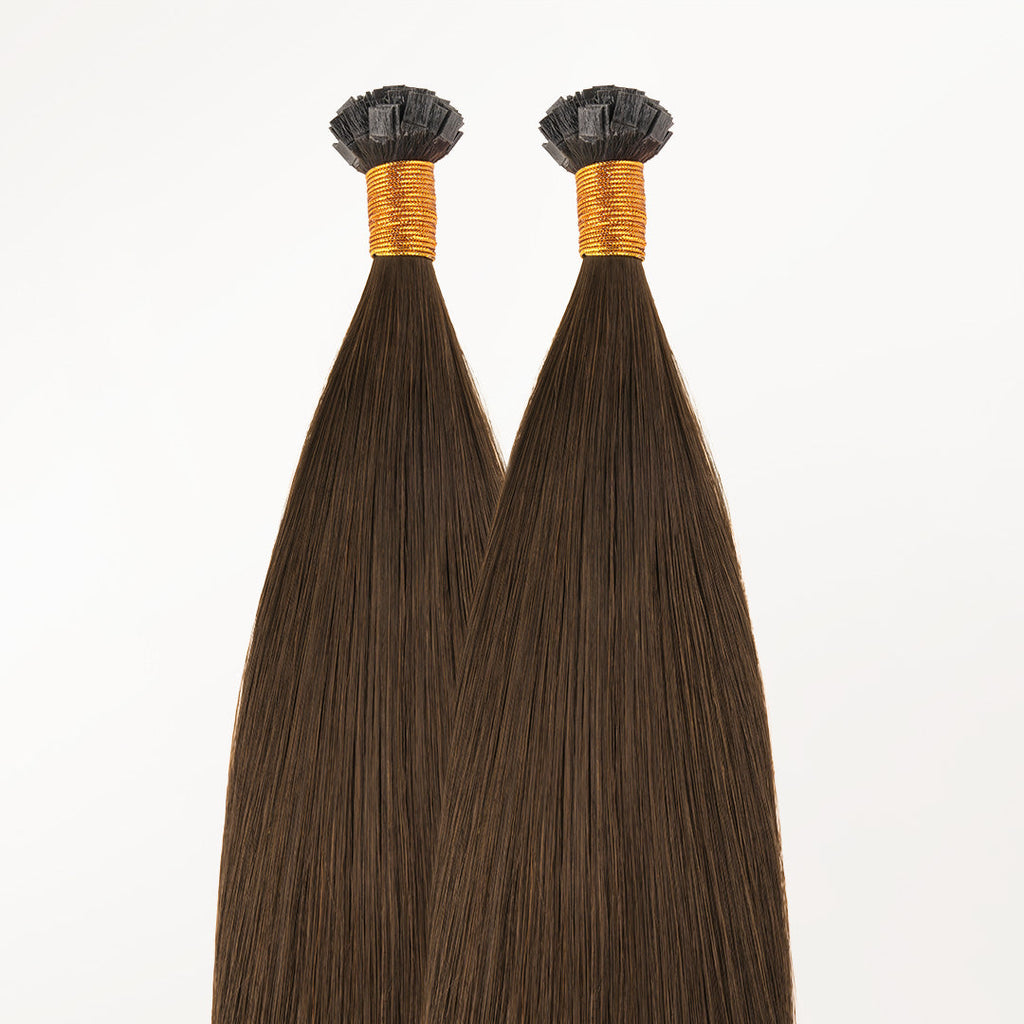 Chocolate Brown (4A) Flat Tip Hair Extensions 50-60g
