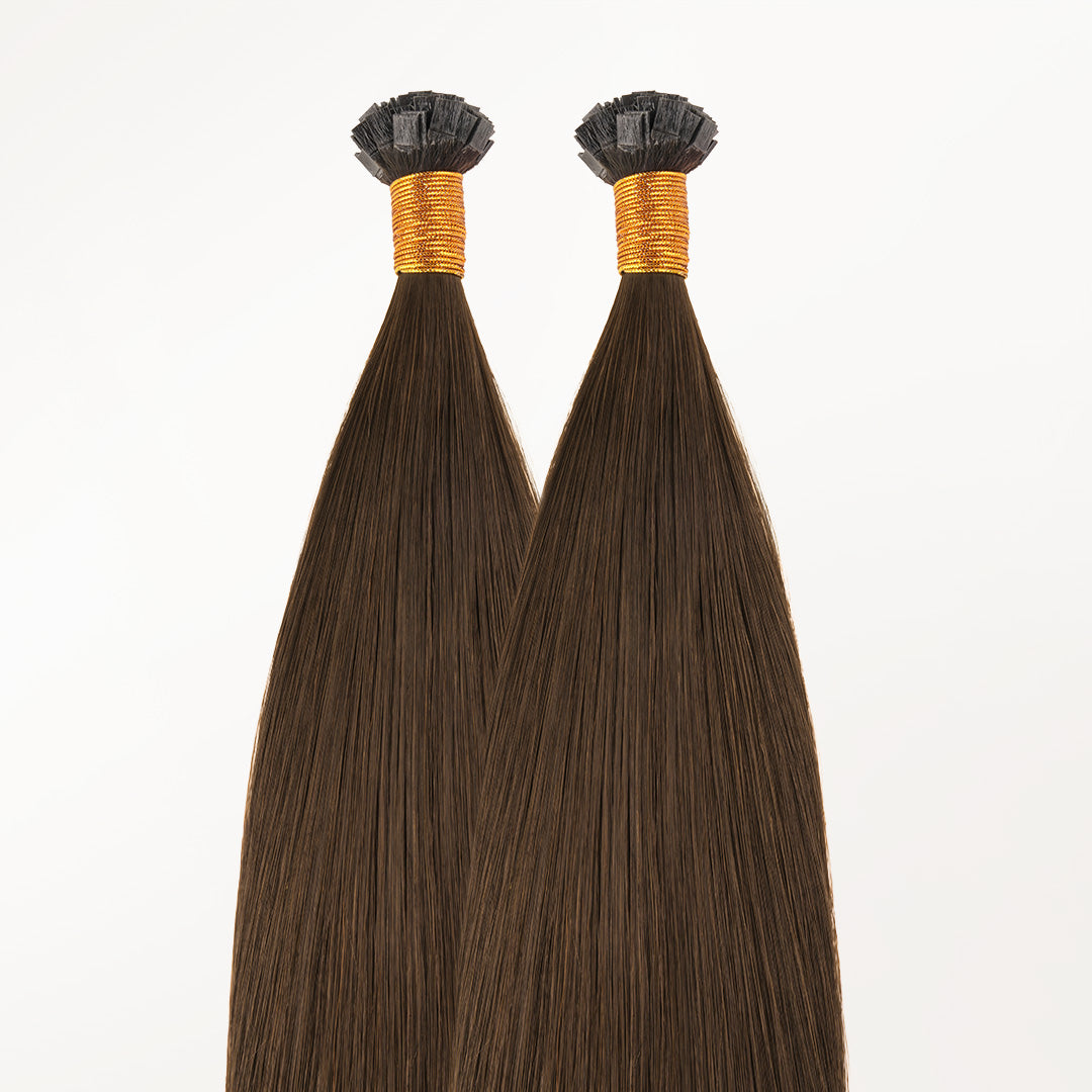 Chocolate Brown (4A) Flat Tip Hair Extensions 50-60g