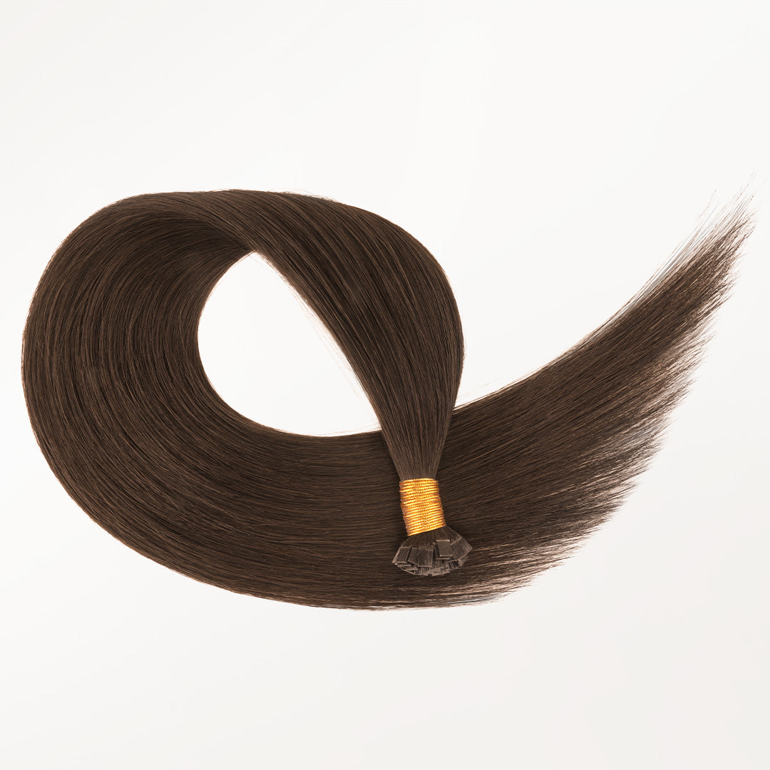 Chocolate Brown (4A) Flat Tip Hair Extensions 50-60g