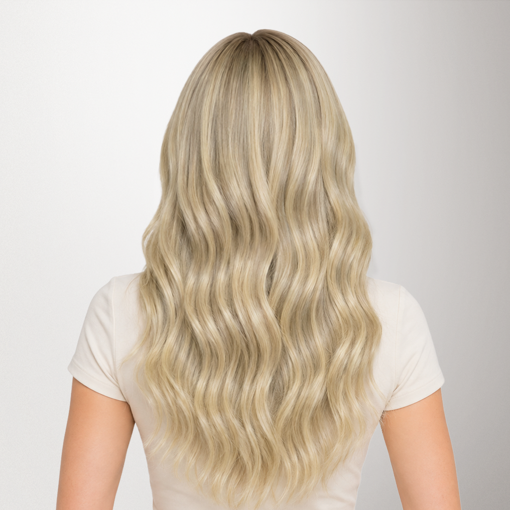 Ash Blonde Highlights (17A/60A) SofGrip Nano Pro Tip Hair Extensions 50-100g