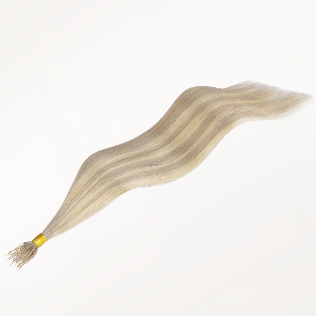 Ash Blonde Highlights (17A/60A) SofGrip Nano Pro Tip Hair Extensions 50-100g