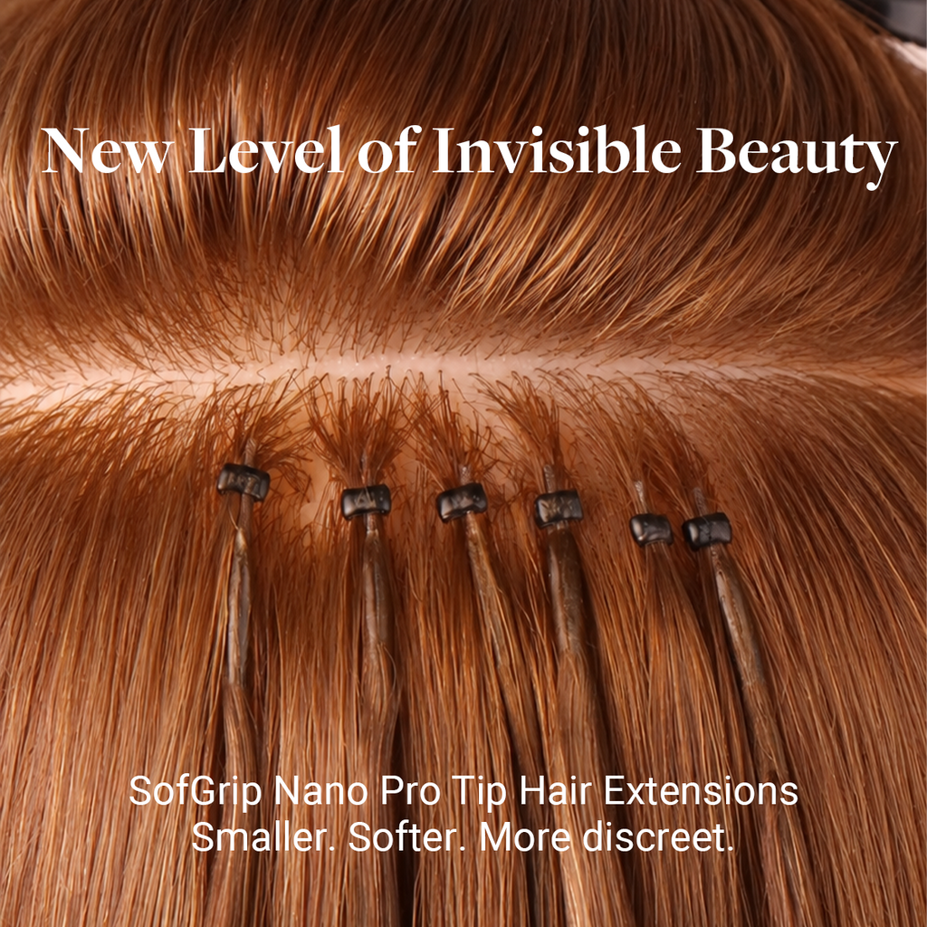 Ash Blonde Highlights (17A/60A) SofGrip Nano Pro Tip Hair Extensions 50-100g
