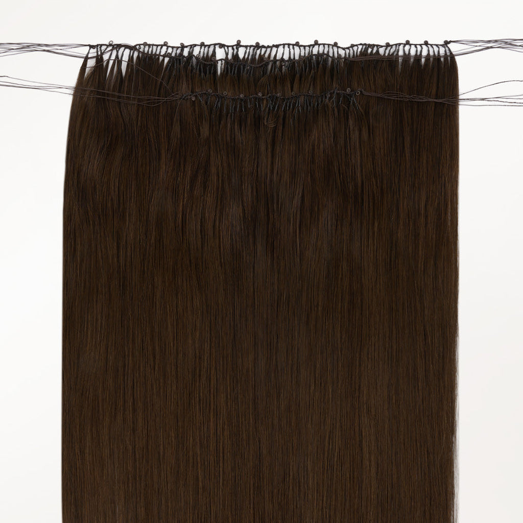 Chocolate Brown (4A) Feather Weft Hair Extension (50g-120g)