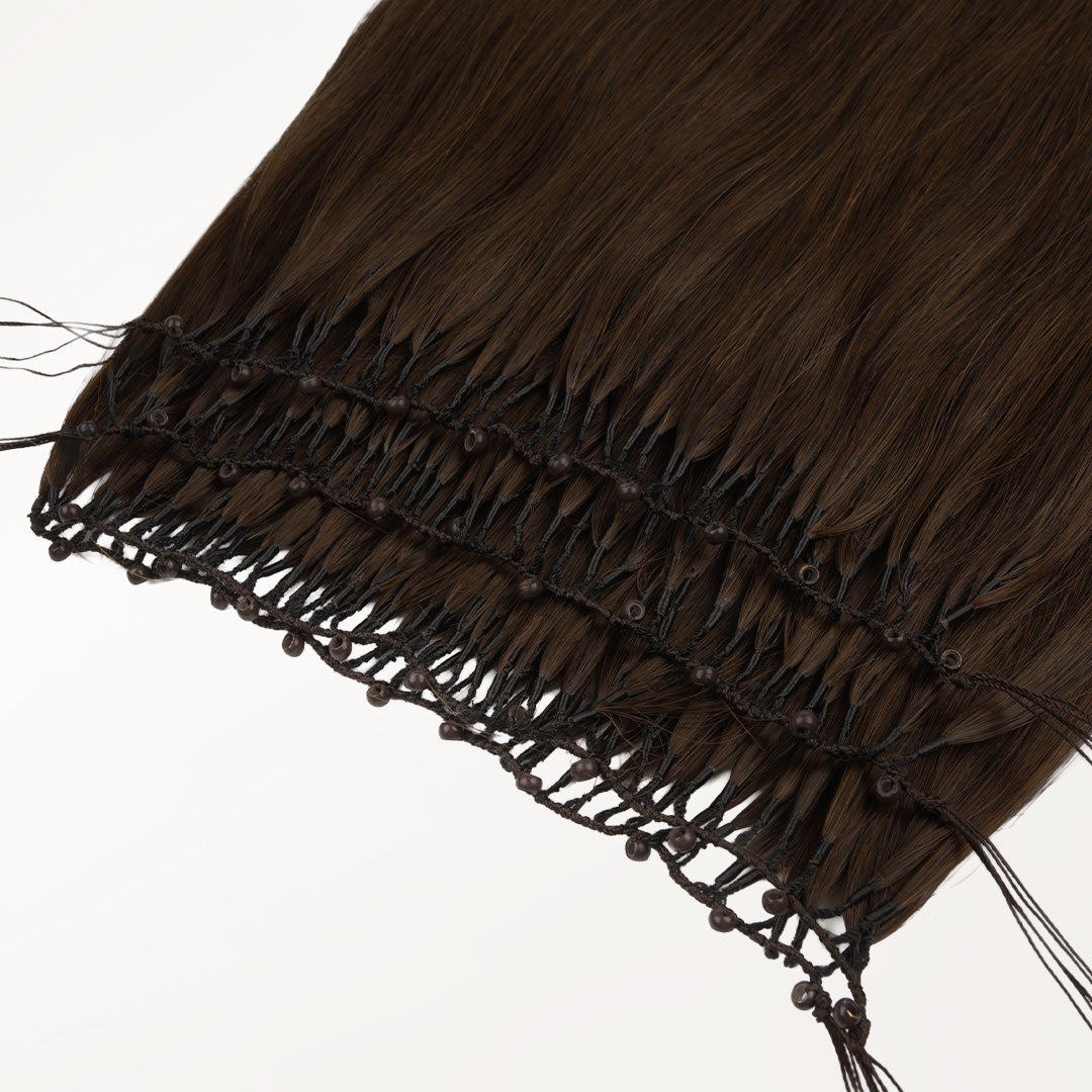 Chocolate Brown (4A) Feather Weft Hair Extension (50g-120g)