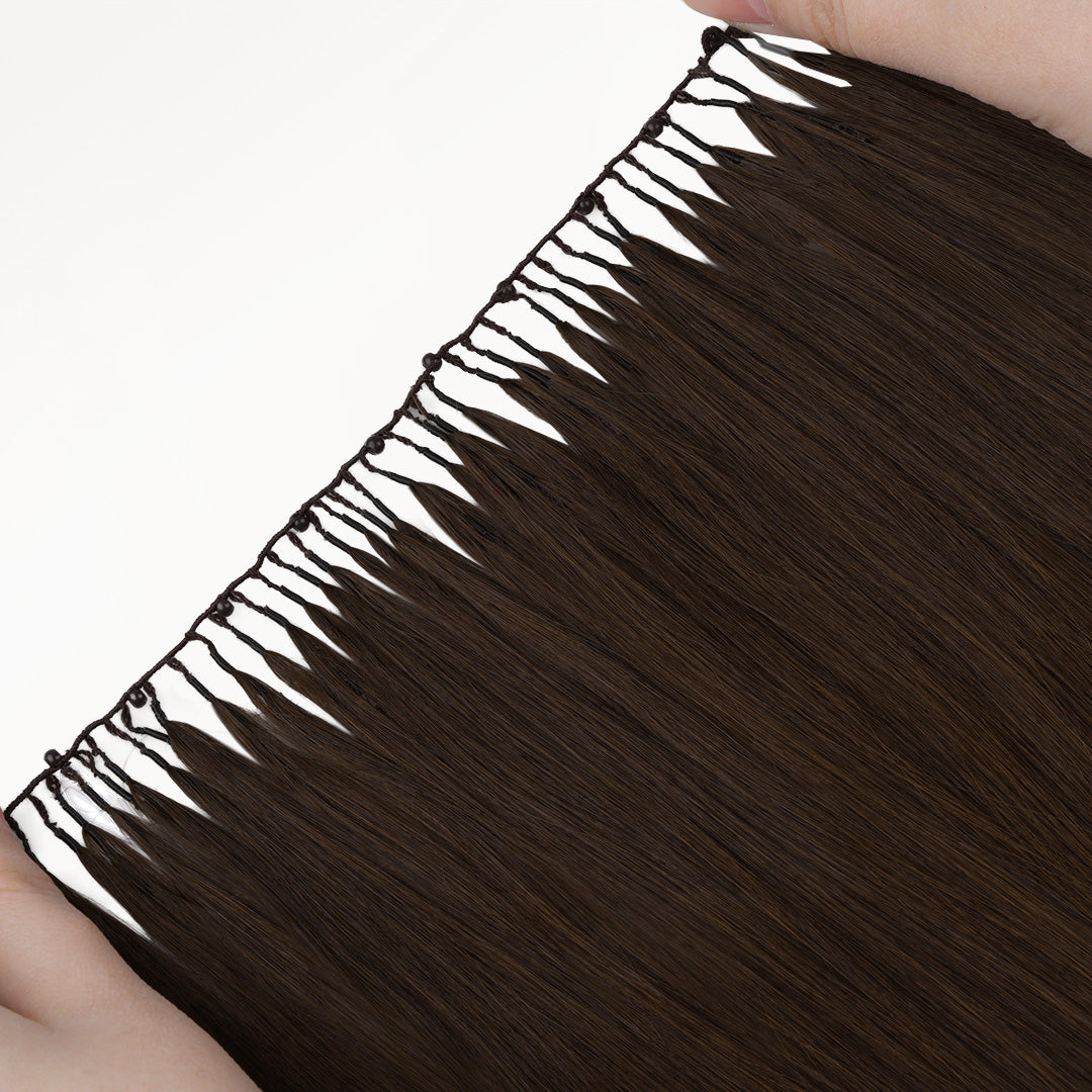 Chocolate Brown (4A) Feather Weft Hair Extension (50g-120g)