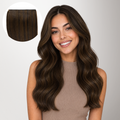 Brown Sugar Swirl Highlights (2C/4E/6C) Thick Genius Tape Weft Hair Extensions 100-120g