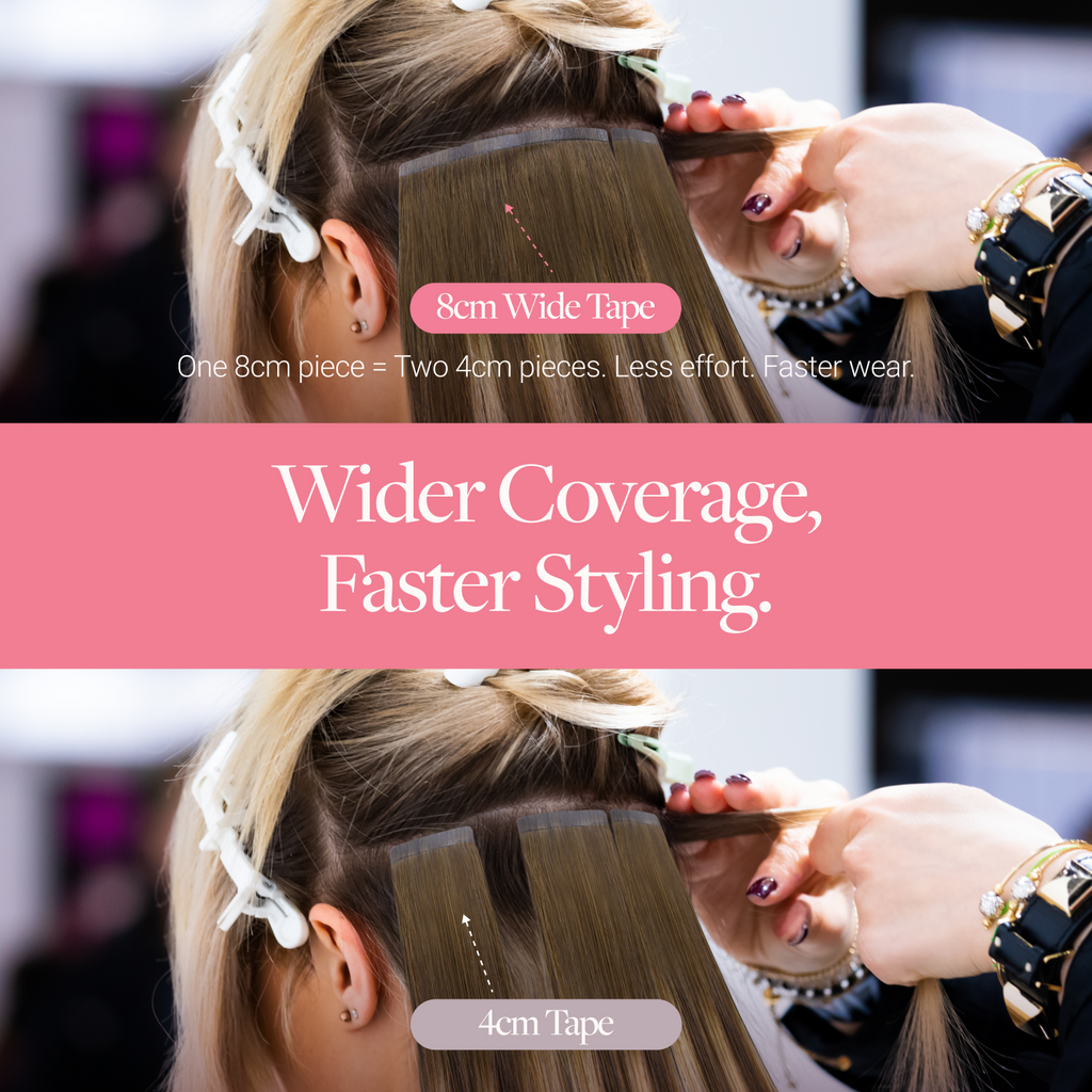 Caramel Blonde Balayage (4/27/4) Wide Tape-Ins 50-100g