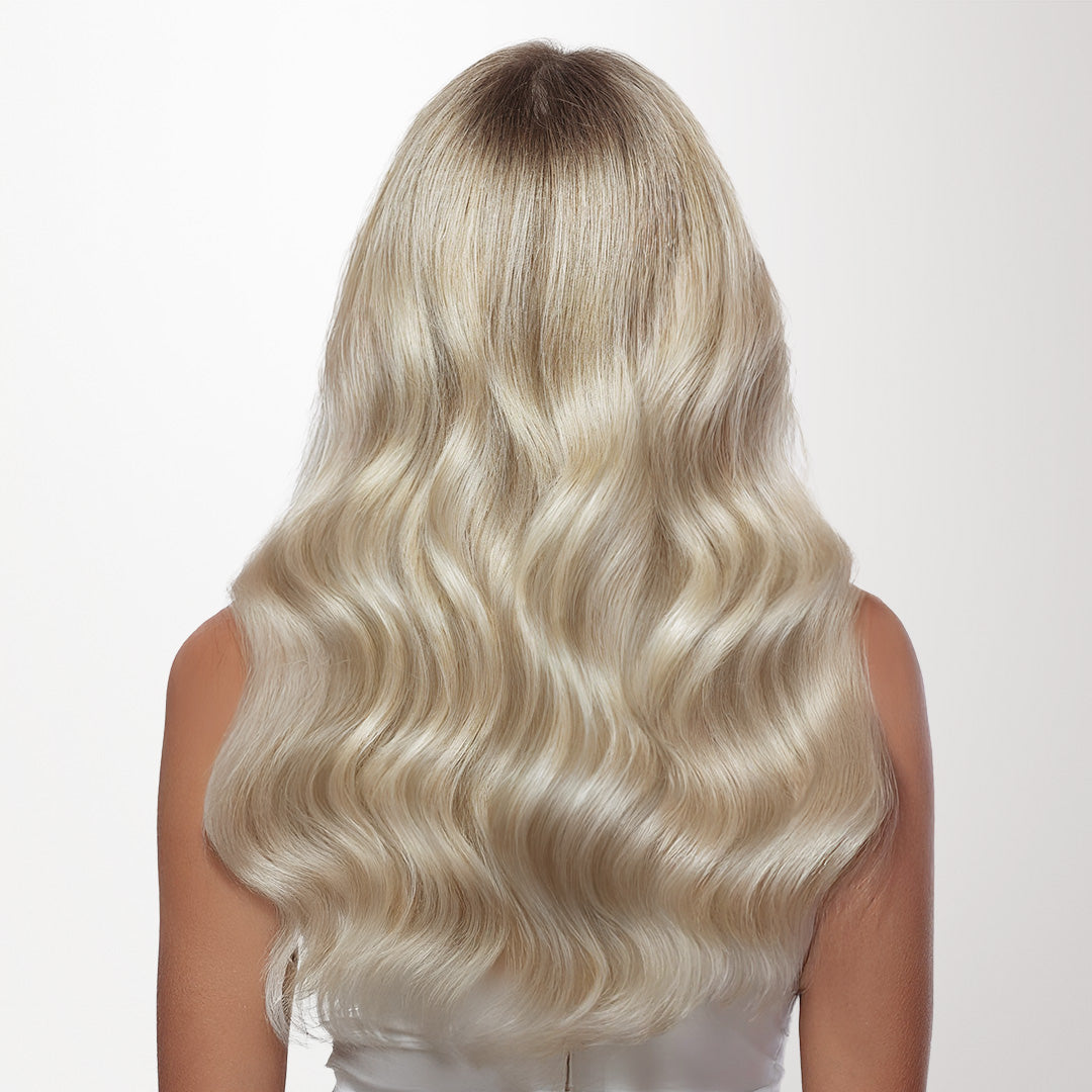 Ash Blonde Highlights (17A/60A) Butterfly Weft Hair Extensions (100g-160g) [Clearance]