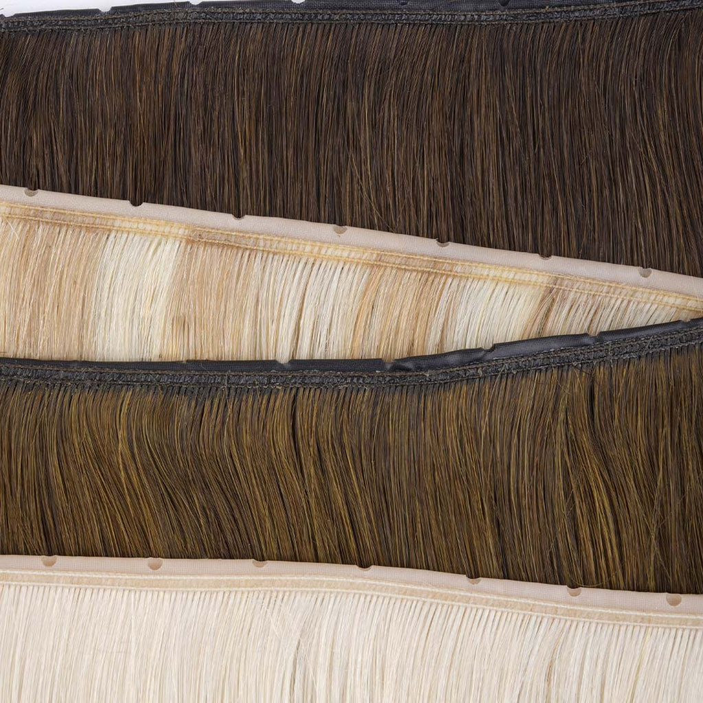 Ash Blonde Highlights (17A/60A) Butterfly Weft Hair Extensions (100g-160g)