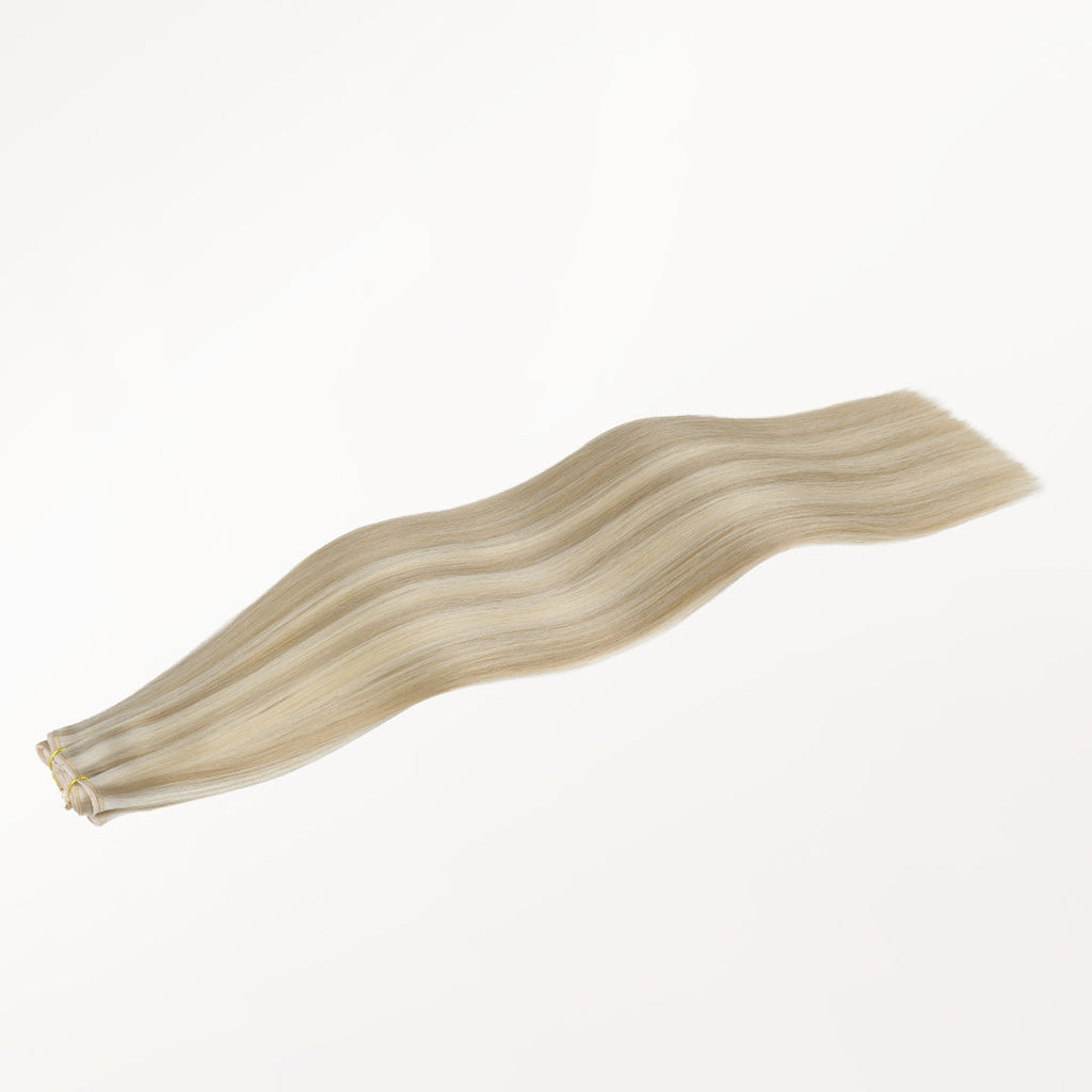 Ash Blonde Highlights (17A/60A) Butterfly Weft Hair Extensions (100g-160g)