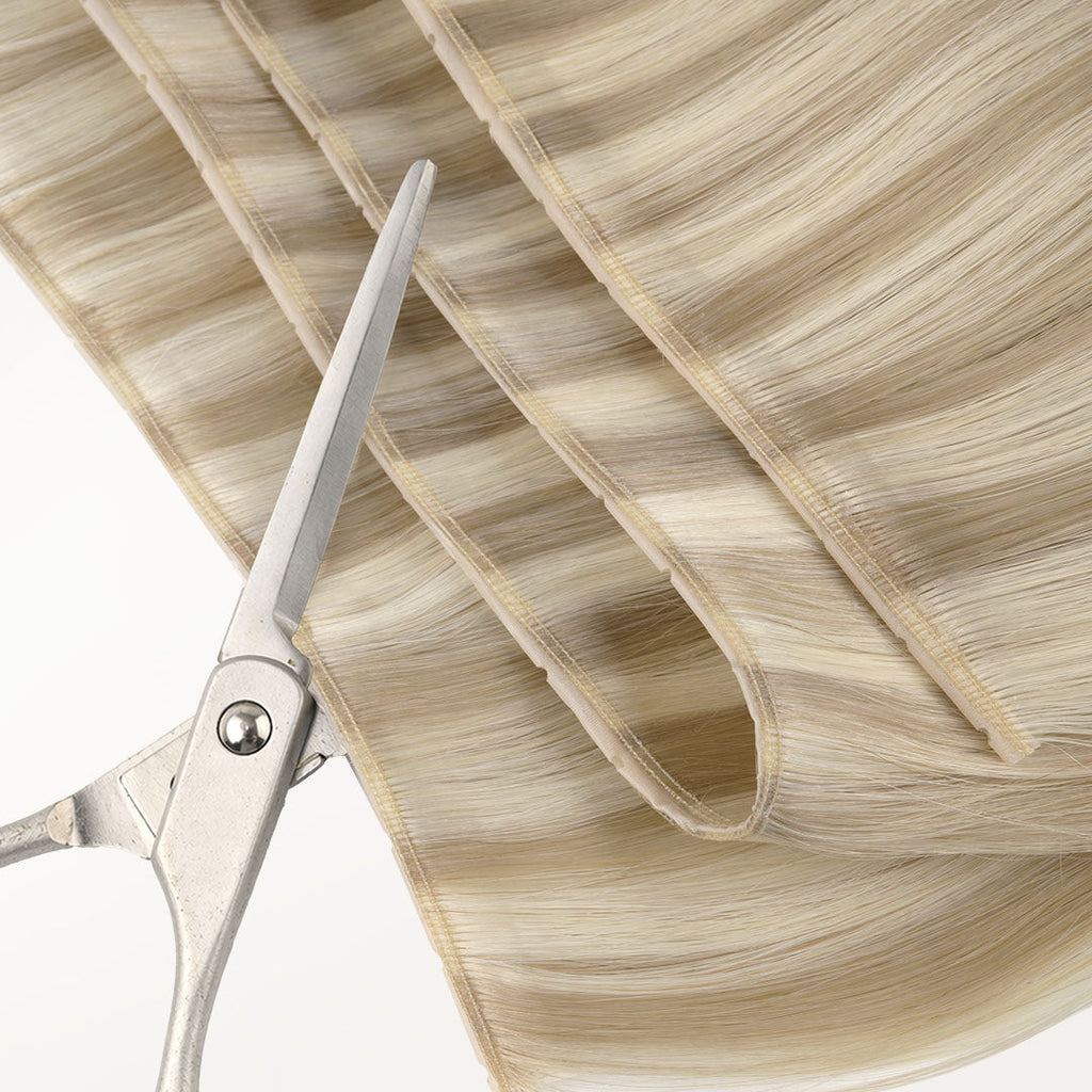 Ash Blonde Highlights (17A/60A) Butterfly Weft Hair Extensions (100g-160g)
