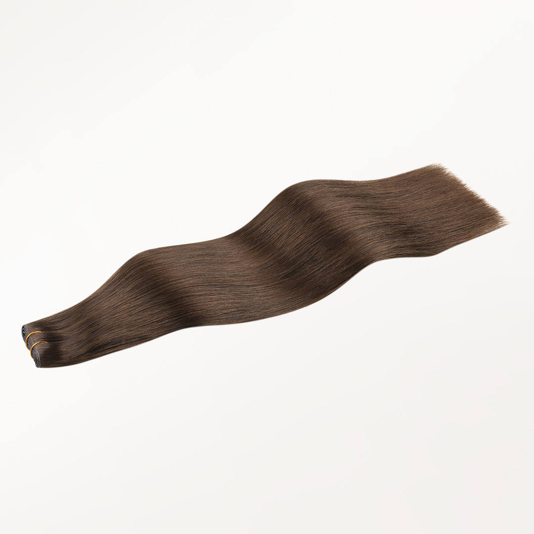 Chocolate Brown (4A) Butterfly Weft Hair Extensions (100g-160g)