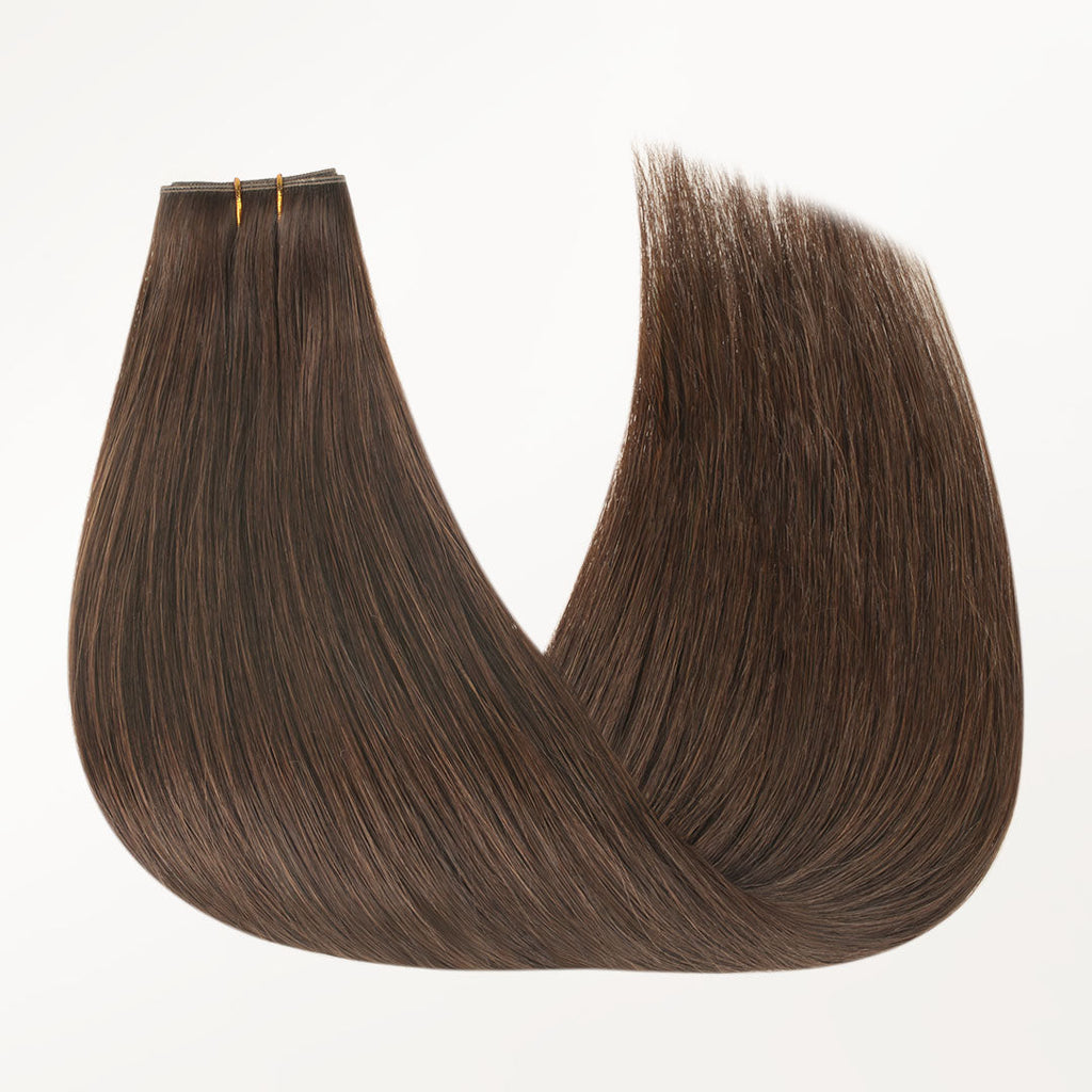 Chocolate Brown (4A) Butterfly Weft Hair Extensions (100g-160g)