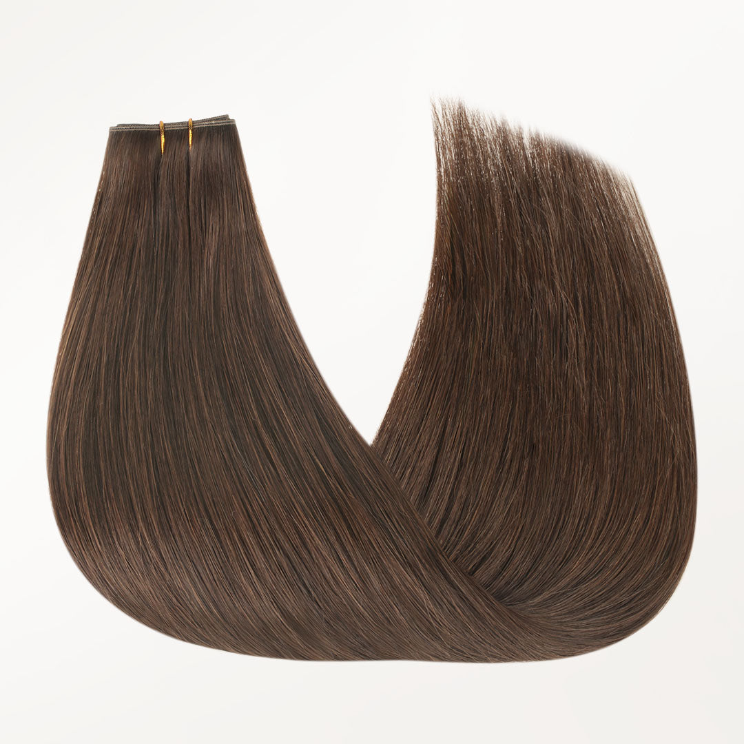 Chocolate Brown (4A) Butterfly Weft Hair Extensions (100g-160g)