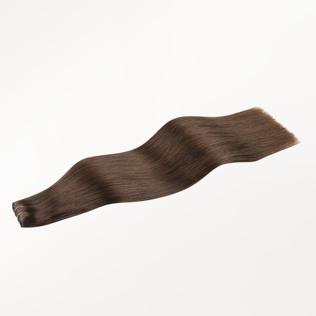 Chocolate Brown (4A) Butterfly Weft Hair Extensions (100g-160g)